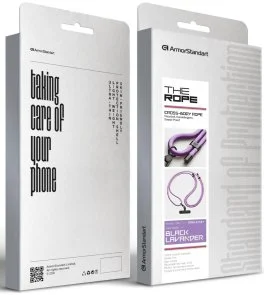 Фото: Ремінець для смартфону ArmorStandart Rope Black Lavander with Dark holder (ARM67197) № 7 | KTC