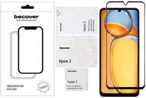 Фото: Захисне скло BeCover for Realme C63 - Black (711794) № 6 | KTC