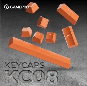 Фото: Набір кейкапів GamePro KC08 ABS ENG/UA Orange № 3 | KTC