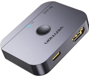 Сплітер Vention HDMI 1x2 v2.1 3D 8K/60hz Grey (AKPH0)