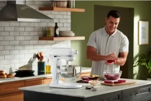 Фото: Планетарний міксер KitchenAid Heavy Duty 5.2L - 5KSM55SXX White (5KSM55SXXEWH) № 10 | KTC