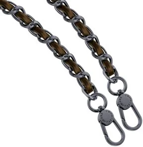Фото: Ремінець для смартфону ArmorStandart Chain link Aged Ruthenium with Brown Leather (ARM77036) № 2 | KTC