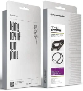 Фото: Ремінець для смартфону ArmorStandart Rope Black Royalty with Clear holder (ARM76093) № 6 | KTC