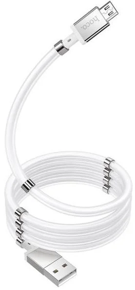 Фото: Кабель Hoco U91 Magnetic 2.4A AM / MicroUSB 1m White (U91_MicroB_White) № 5 | KTC
