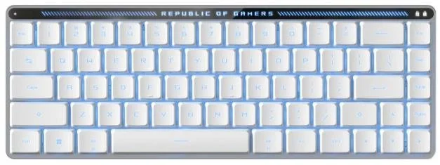 Фото: Клавіатура ASUS ROG Falchion RX Low Profile Red WL/BT RGB EN/UA White (90MP03EC-BKMA10) № 9 | KTC