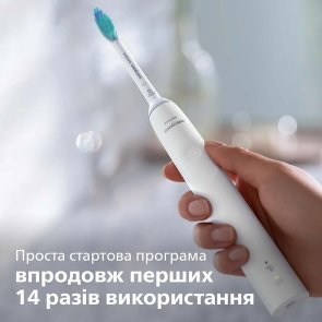 Електрична зубна щітка Philips Sonicare 3100 series White with case (HX3673/13)