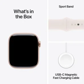 Фото: Смарт годинник Apple Watch Series 10 GPS 42mm Rose Gold Aluminium Case with Light Blush Sport - S/M (MWWH3) № 9 | KTC