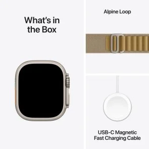 Фото: Смарт годинник Apple Watch Ultra 2 2024 49mm Natural Titanium Case with Tan Alpine Loop - M (MX4F3) № 9 | KTC