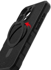for iPhone 16 Pro Max - FORCE R NYLON W with MagSafe Black