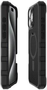 for iPhone 16 Pro - FORCE R NYLON W with MagSafe Black