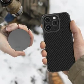 Фото: Чохол AMAZINGthing for iPhone 16 Pro Max - Titan Max 1500D Case MagSafe Black (IP166.9PTXBK) № 13 | KTC