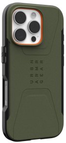 Чохол UAG for Apple iPhone 16 Pro - Civilian Magsafe Olive Drab (114444117272)