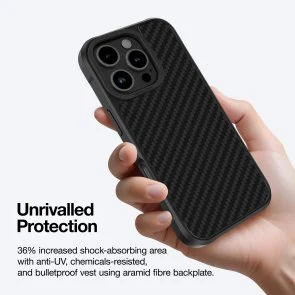 Фото: Чохол AMAZINGthing for iPhone 16 Pro Max - Titan Max 1500D Case MagSafe Black (IP166.9PTXBK) № 6 | KTC