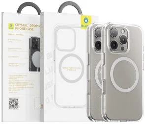 Фото: Чохол Blueo for iPhone 16 Pro - Crystal Pro Drop Resistance MagSafe Transparent № 2 | KTC