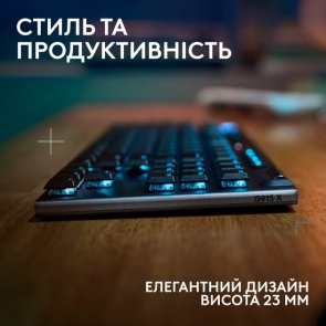 Клавіатура Logitech G915 X Lightspeed TKL US International Clicky Wireless Black (920-012757)