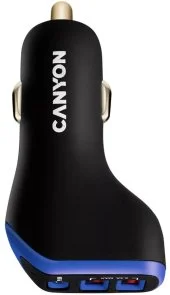 Фото: Автомобільний зарядний пристрій Canyon C-08 Black/Purple (CNE-CCA08PU) № 3 | KTC
