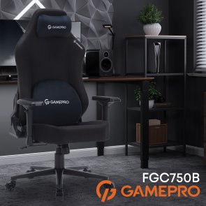  Крісло GamePro FGC750 Fabric Black (FGC750B)