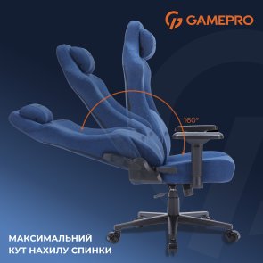 Крісло GamePro FGC750 Fabric Dark Blue (FGC750DB)