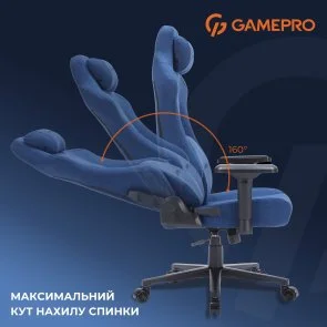 Фото: Крісло GamePro FGC750 Fabric Dark Blue (FGC750DB) № 11 | KTC