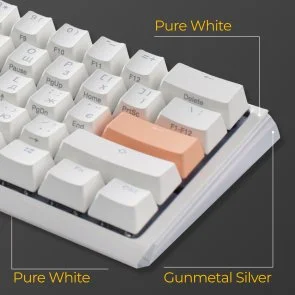Фото: Клавіатура Ducky One 3 Mini Cherry MX Red RGB ENG/UKR White (DKON2161ST-RUAPXPWWWSC1) № 12 | KTC