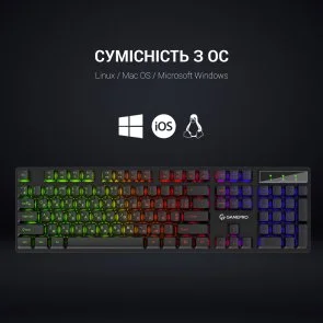 Фото: Клавіатура GamePro GK296 Black № 9 | KTC