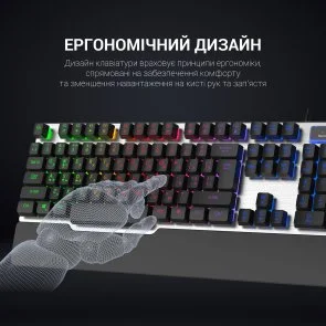 Фото: Клавіатура GamePro GK599 Black № 5 | KTC