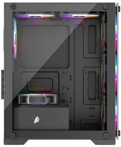 Фото: Корпус 1stPlayer X2-M-4F1 Black with window № 5 | KTC
