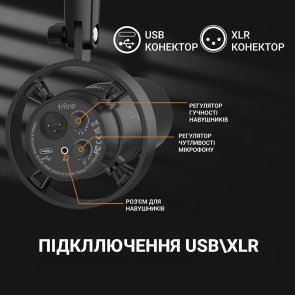  Мікрофон Fifine T688 Black