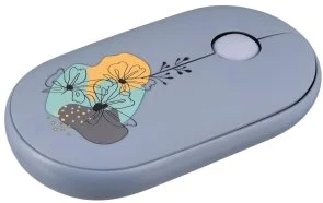 Фото: Миша 2E MF300 Flora Mallow Silent Wireless Blue (2E-MF300WFLORABL) № 2 | KTC