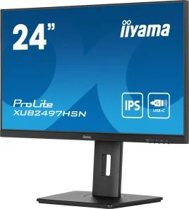 Фото: Монітор iiyama XUB2497HSN-B2 Black - 23.8" IPS / 100 Гц / Adaptive Sync / Pivot / HAS № 4 | KTC
