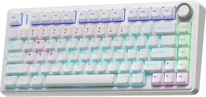 Фото: Клавіатура Aula F75 KRGD Red ENG/UKR USB White (6948391203225) № 4 | KTC