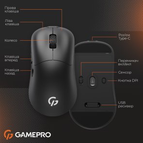 Миша GamePro GM990B Wireless Black