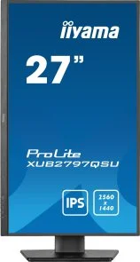 Фото: Монітор iiyama ProLite XUB2797QSU-B2 Black - 27" IPS / 2560×1440 / 100 Гц / Adaptive Sync / Pivot / HAS № 5 | KTC