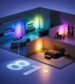 Фото: Торшер Govee H6079 2100Lm RGBICW with speaker WI-FI/Bluetooth Black (H6079312) № 9 | KTC