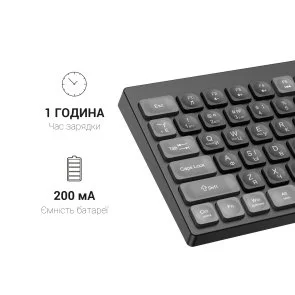 Фото: Клавіатура OfficePro SK985B Wireless Black № 7 | KTC