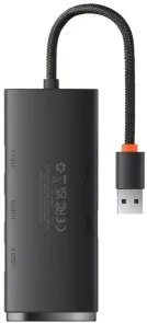 Фото: USB-хаб Baseus Lite Series 4 Port Black (WKQX030001) № 3 | KTC