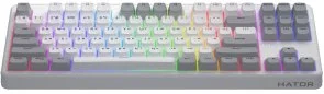 Фото: Клавіатура Hator Rockfall 3 Mecha TKL Aurum Orange Linear rev.2.0 White (HTK851UA) № 4 | KTC