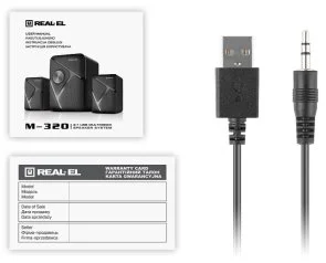 Фото: Колонки Real-EL M-320 Black (EL121300014) № 8 | KTC