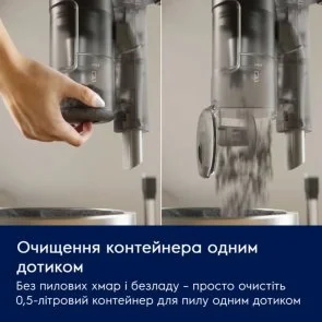 Фото: Ручний бездротовий пилосос Electrolux 600 Cordless cleaner (EP61CB21OG) № 7 | KTC