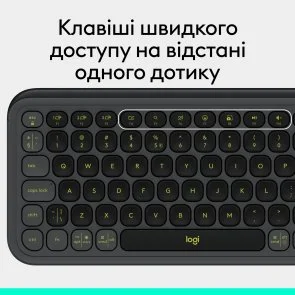 Фото: Клавіатура Logitech Pop Icon Keys Wireless Graphite/Green (920-013157) № 8 | KTC