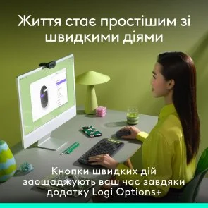 Фото: Миша Logitech POP Mouse with emoji Wireless Graphite (910-007412) № 4 | KTC