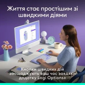 Фото: Миша Logitech POP Mouse with emoji Wireless Lilac (910-007414) № 4 | KTC