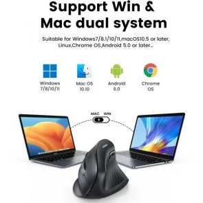 Фото: Миша UGREEN MU008 Silent Wireless Black (25444) № 6 | KTC
