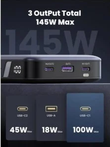 Фото: Батарея універсальна UGREEN PB205 25000mAh 145W (90597A) № 4 | KTC