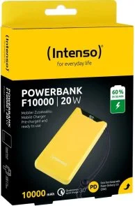 Фото: Батарея універсальна Intenso F10000 10000mAh 20W Yellow (7332039) № 4 | KTC