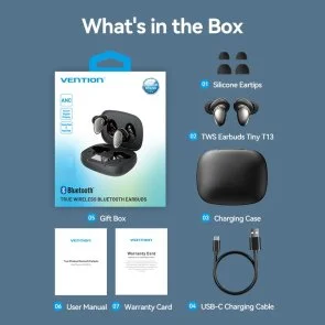 Фото: Навушники Vention Tiny T13 Black (NBNB0) № 16 | KTC