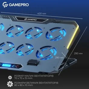 Фото: Підставка для ноутбука GamePro CP1040 Black № 6 | KTC