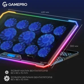 Фото: Підставка для ноутбука GamePro CP1090 Black № 5 | KTC
