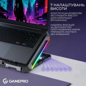 Фото: Підставка для ноутбука GamePro CP795 Black № 12 | KTC