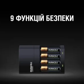 Фото: Зарядний пристрій Duracell CEF14 (2xAA 1300mAh + 2xAAA 750mAh) № 4 | KTC